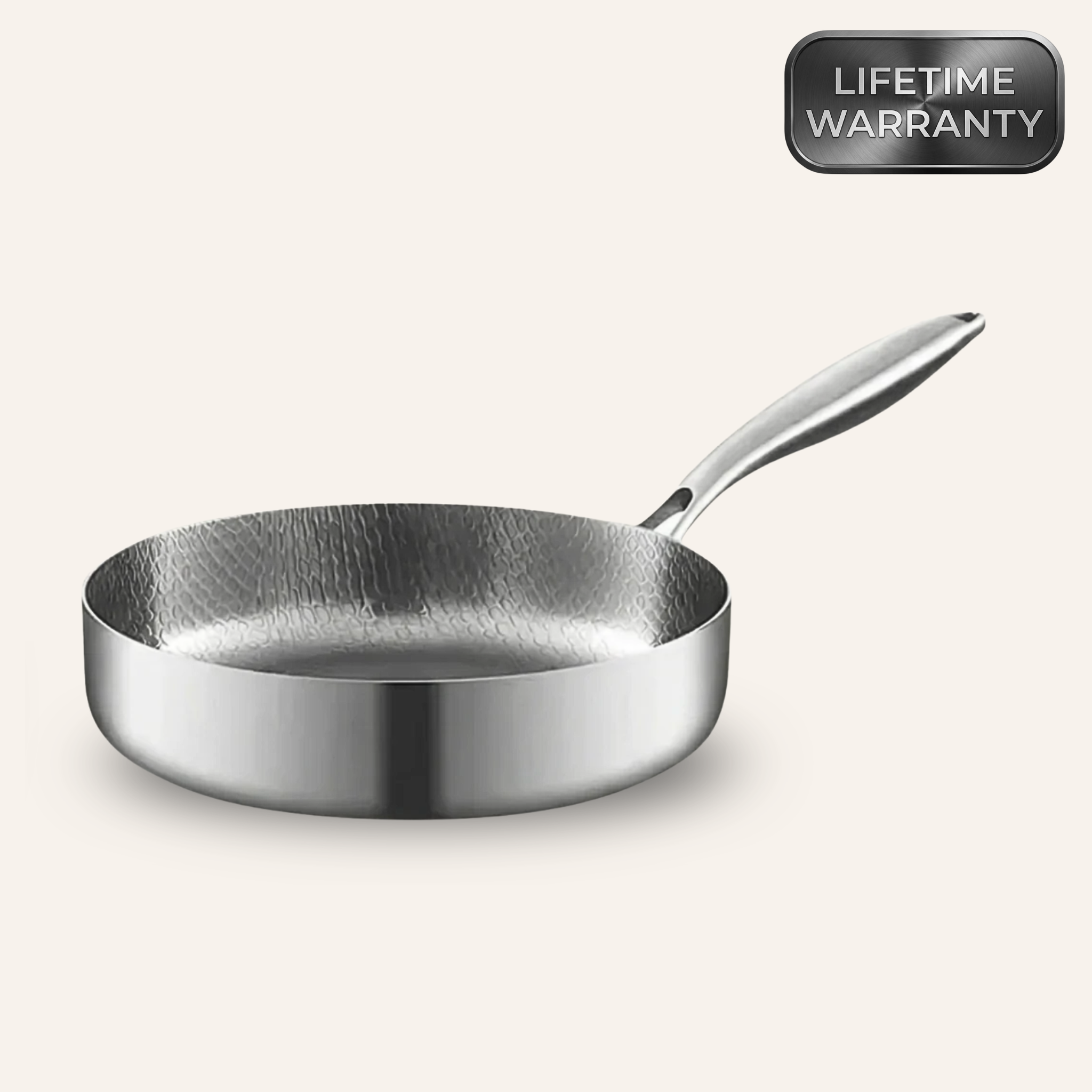 Cooper Titanium Hammered Deep Pan