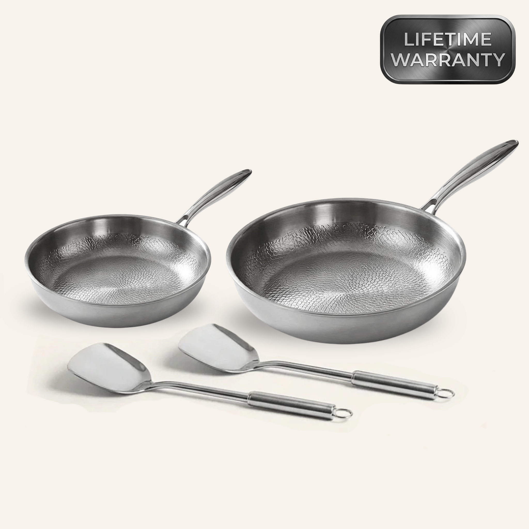 Cooper Titanium Hammered Pan Pro Duo Set