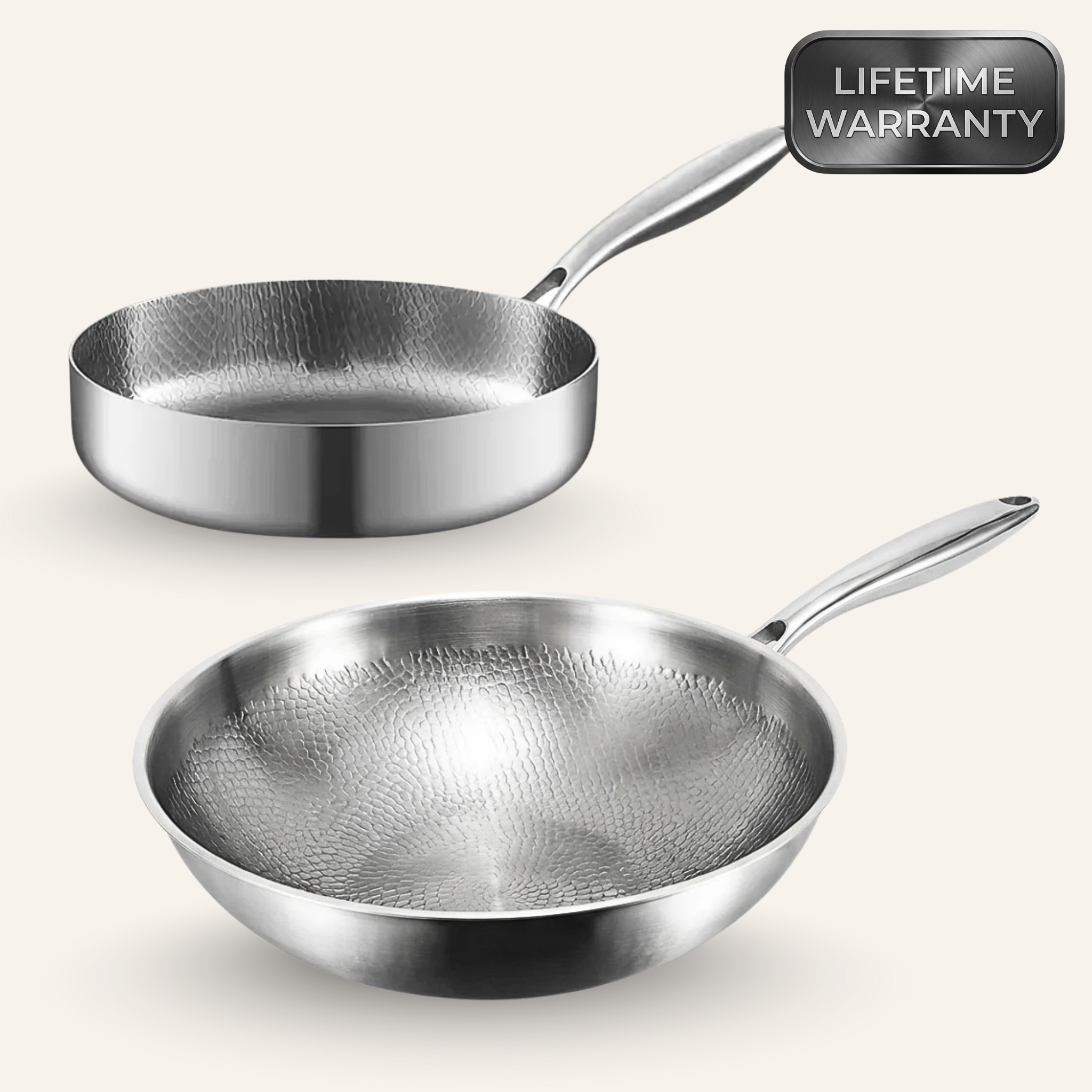 Cooper Titanium Wok & Deep Pan Bundle